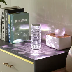 Lindby LED tafellamp Louane, 18,5 cm, USB, RGBW