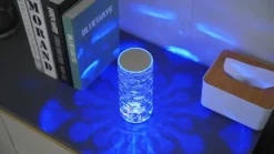 Lindby LED tafellamp Louane, 18,5 cm, USB, RGBW