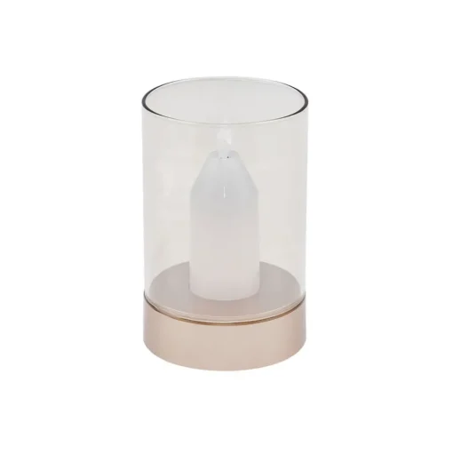 Lindby LED tafellamp Lumana, amber, glas, dimbaar
