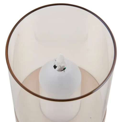 Lindby LED tafellamp Lumana, amber, glas, dimbaar