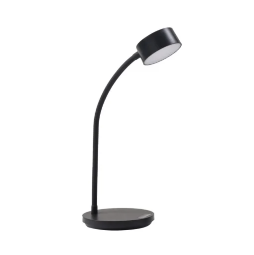Lindby LED tafellamp Maori, zwart, CCT, metaal, dimbaar