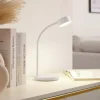 Lindby LED tafellamp Maori, wit, metaal, CCT, dimbaar