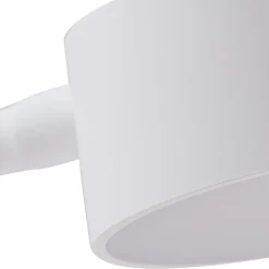 Lindby LED tafellamp Maori, wit, metaal, CCT, dimbaar