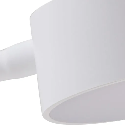 Lindby LED tafellamp Maori, wit, metaal, CCT, dimbaar
