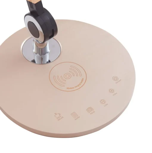 Lindby LED tafellamp Nyxaris, goud, metaal, CCT, 50 cm