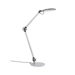 Lindby LED tafellamp Nyxaris, zilver, metaal, CCT, 50 cm