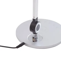 Lindby LED tafellamp Nyxaris, zilver, metaal, CCT, 50 cm