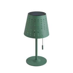 Lindby LED tafellamp op zonne-energie Hilario, groen, ijzer, oplaadbare