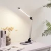 Lindby LED tafellamp Valtaris, zilver, aluminium, CCT, dimbaar