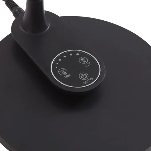 Lindby LED tafellamp Valtaria, zwart, CCT, dimbaar