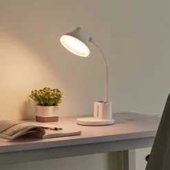 Lindby LED tafellamp Zephyra, wit, CCT, dimbaar