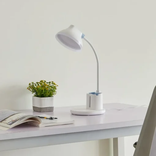 Lindby LED tafellamp Zephyra, wit, CCT, dimbaar