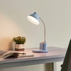 Lindby LED tafellamp Zephyra, blauw, CCT, dimbaar