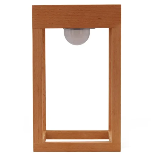 Lindby LED terraslamp Peransa, hout, 25 cm hoog