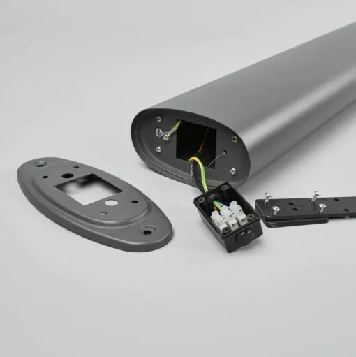 Lindby LED tuinpadverlichting Marius, 80 cm, antraciet, sensor
