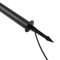 Lindby LED tuinpadverlichting Luzian, hoogte 120cm, zwart, grondspies