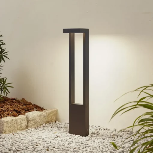 Lindby LED tuinpadverlichting Lonete, hoogte 65 cm, antraciet, IP65