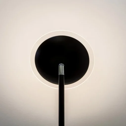 Lindby LED uplighter Malea, 180 cm, zwart, metaal