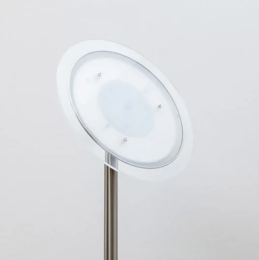 Lindby LED uplighter Malea, 180 cm, nikkel, metaal