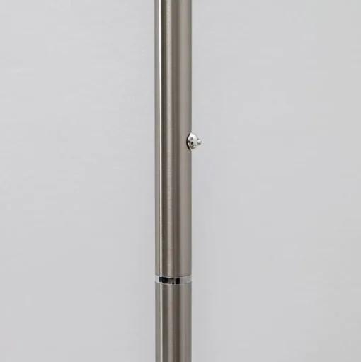 Lindby LED uplighter Malea, 180 cm, nikkel, metaal