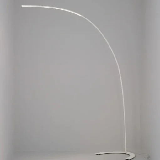Lindby LED vloerlamp Danua, wit, metaal, hoogte 200cm