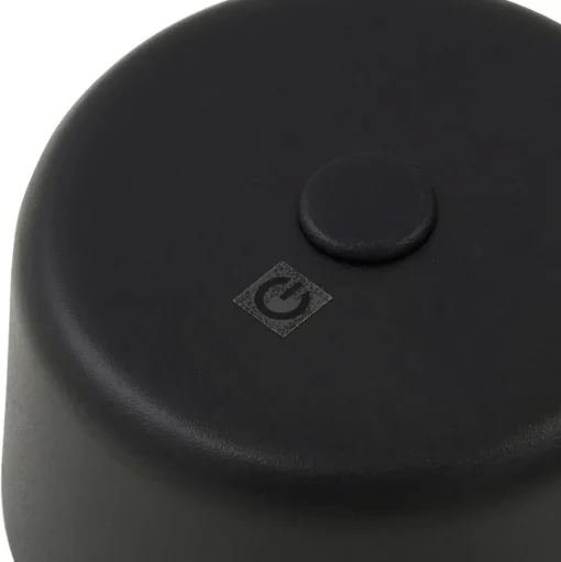 Lindby LED vloerlamp Isason, zwart, aluminium, Ø 11 cm