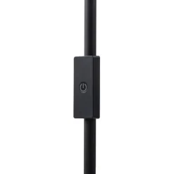 Lindby LED vloerlamp Maori, 140 cm, zwart, CCT, dimbaar