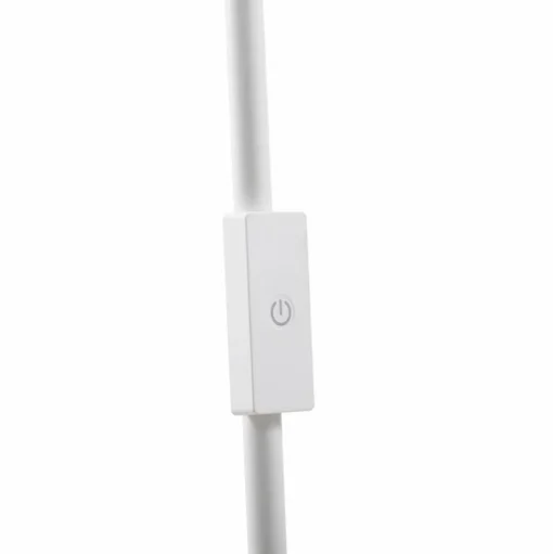Lindby LED vloerlamp Maori, wit, metaal, CCT, dimbaar