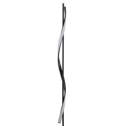 Lindby LED vloerlamp Munja, zwart, metaal, dimbaar