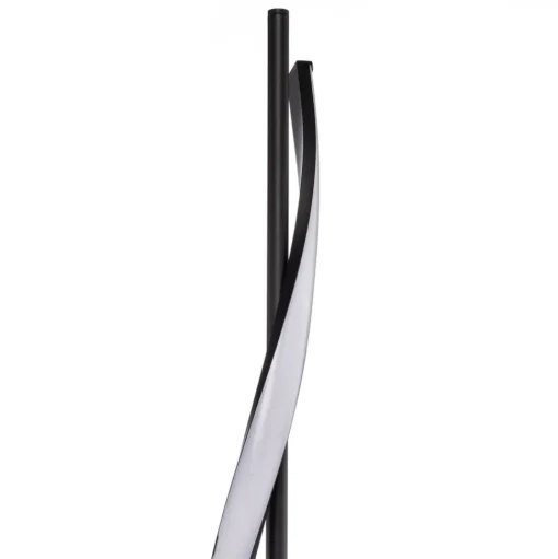 Lindby LED vloerlamp Munja, zwart, metaal, dimbaar