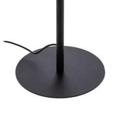 Lindby LED vloerlamp Munja, zwart, metaal, dimbaar