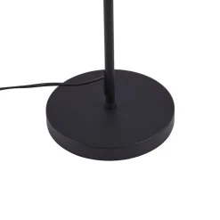 Lindby LED vloerlamp Norvind, zwart, metaal, 1-lamp