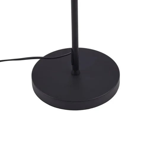 Lindby LED vloerlamp Norvind, zwart, metaal, 1-lamp