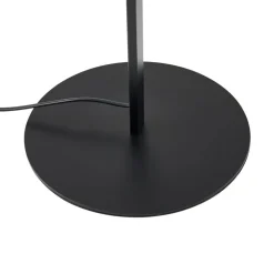 Lindby LED vloerlamp Rayon, zwart, metaal, hoogte 150,3 cm