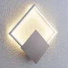 Lindby LED wandlamp Anays, 32 cm x 32 cm, chroom/helder