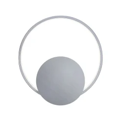 Lindby LED wandlamp Anays, Ø 32 cm, chroom/helder, kunststof