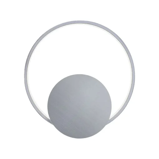 Lindby LED wandlamp Anays, Ø 32 cm, chroom/helder, kunststof