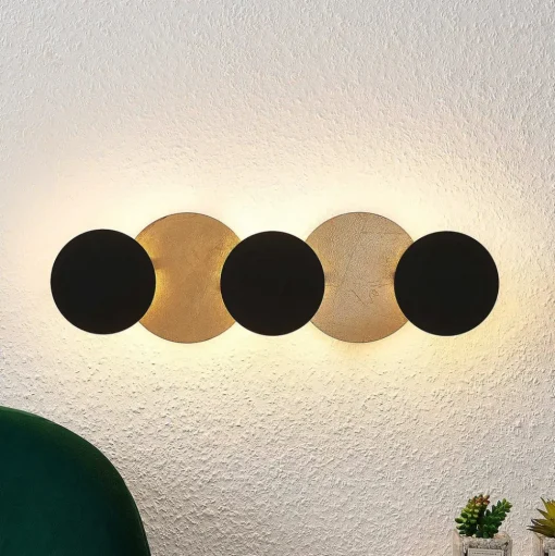 Lindby LED wandlamp Grazyna, 52 cm, 5-lamps, verstelbaar