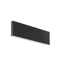 Lindby LED wandlamp Ignazia, 28cm, zwart, metaal, omhoog/omlaag