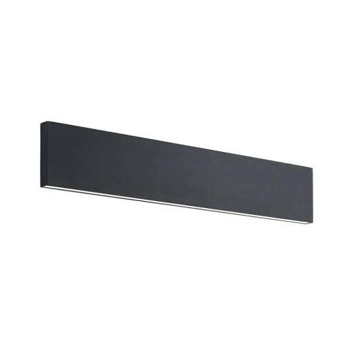 Lindby LED wandlamp Ignazia, 47cm, zwart, metaal, omhoog/omlaag