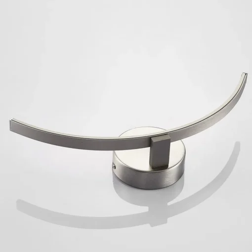Lindby LED wandlamp Iven, breedte 34 cm, nikkel, 3.000 K