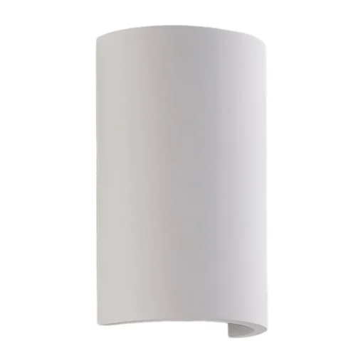 Lindby LED wandlamp Jenke, hoogte 16 cm, wit, gips