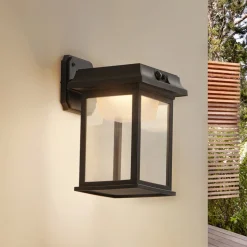 Lindby LED wandlamp Latarka, hoogte 27,5 cm, sensor
