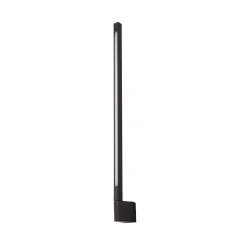 Lindby LED wandlamp Neano, 80cm, zwart, metaal, IP54
