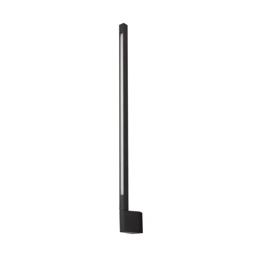 Lindby LED wandlamp Neano, 80cm, zwart, metaal, IP54