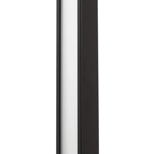 Lindby LED wandlamp Neano, 80cm, zwart, metaal, IP54
