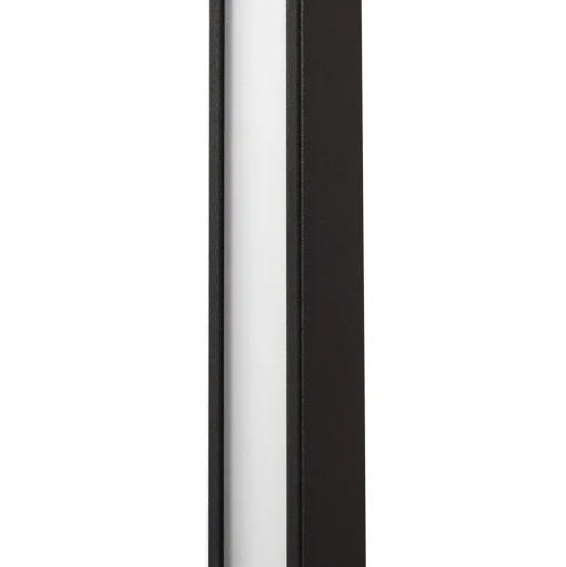 Lindby LED wandlamp Neano, 120cm, zwart, metaal, IP54