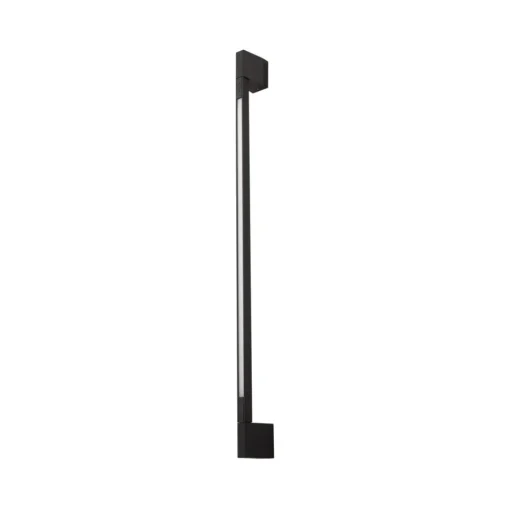 Lindby LED wandlamp Neano, 90cm, zwart, metaal, IP54