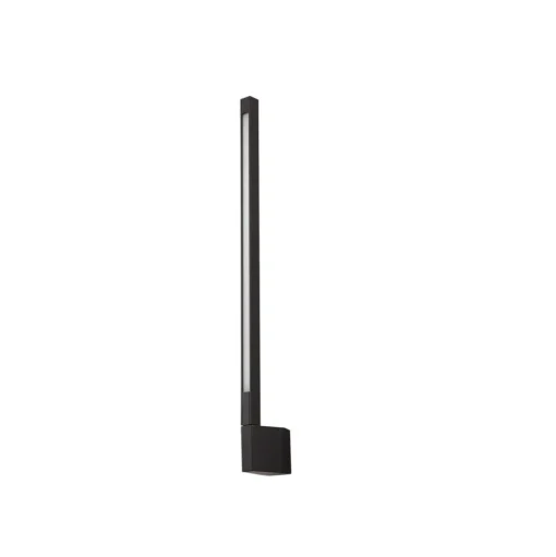 Lindby LED wandlamp Neano, 60cm, zwart, metaal, IP54