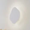 Lindby LED wandlamp Nielson, wit, gips, 30 x 30 cm
